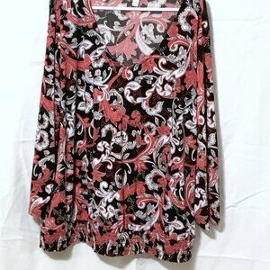 C est. 1945 paisley knit top, size 26/28 - never worn